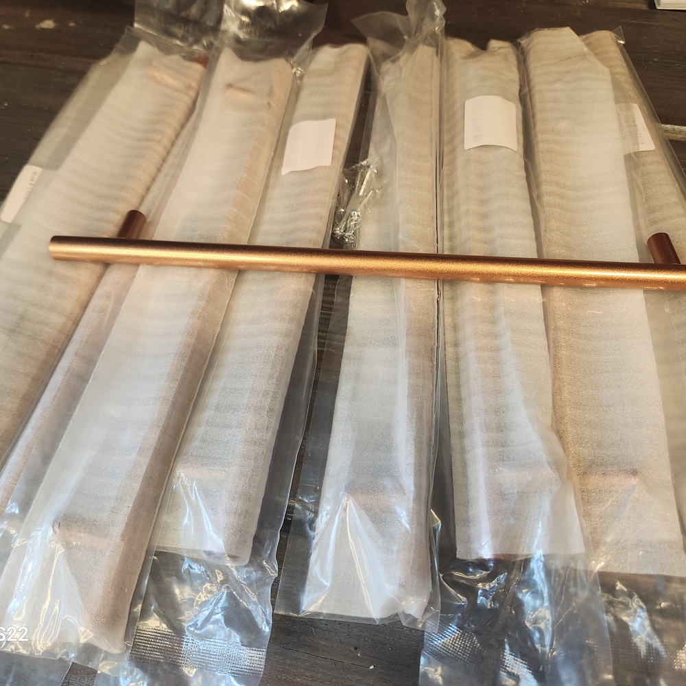 Rose Gold Metalic 13 Inch Cabinet Handles Set Of 10 Handles